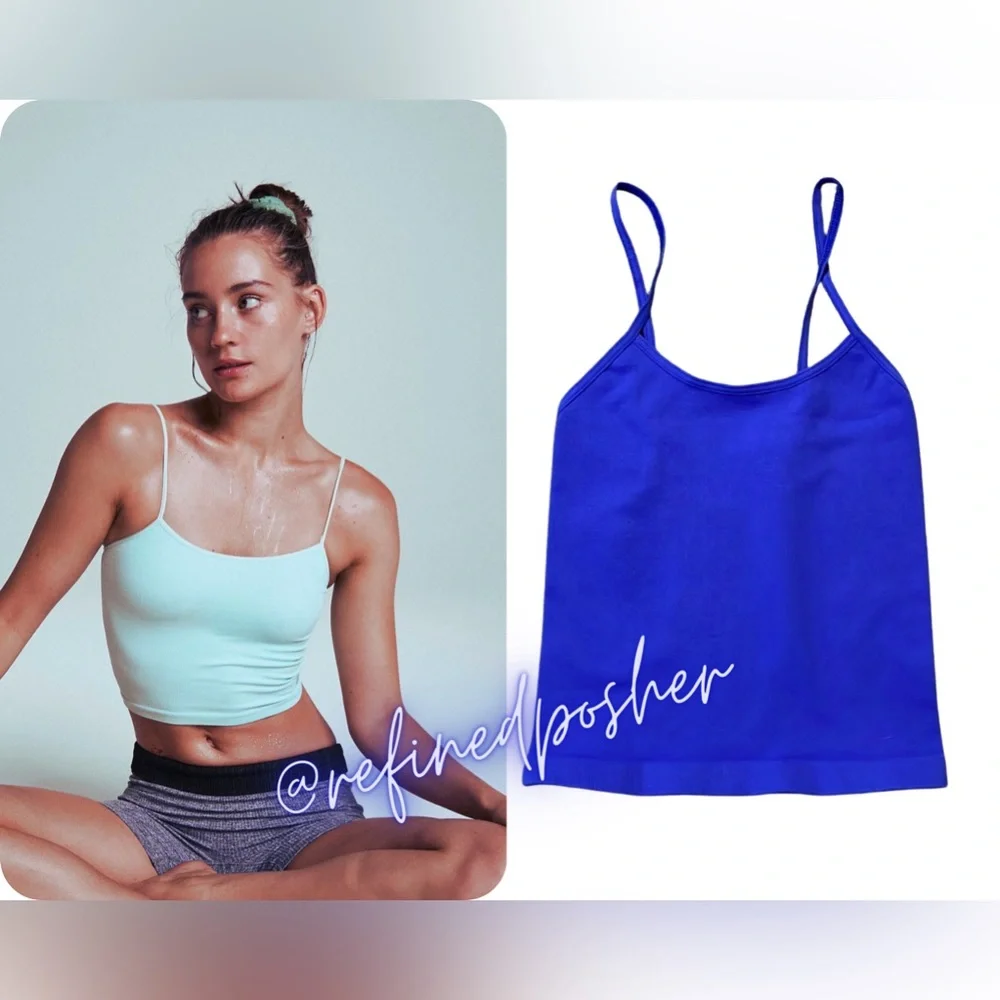 Free People Movement Tighten Up Tank size XS/S NEW Classic Blue - Picture 1 of 5